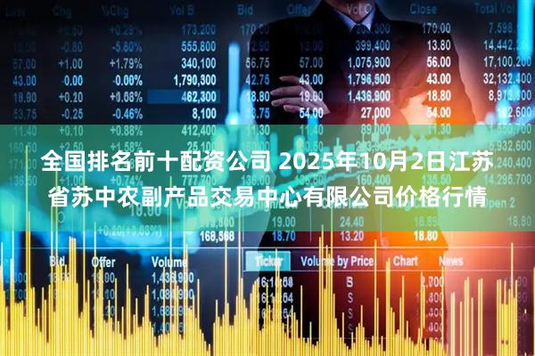 全国排名前十配资公司 2025年10月2日江苏省苏中农副产品交易中心有限公司价格行情